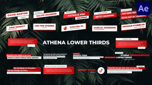 Videohive - Athena Lower Thirds for After Effects 51058544