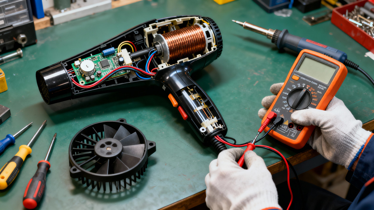 Ремонт фена, который дует холодным воздухом