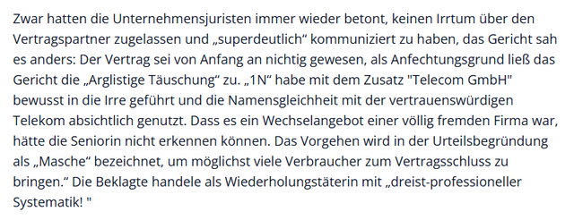 Ausführungen des Gerichts