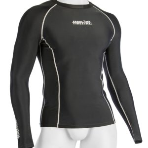 Comp Top L/S Black w Silver-XL