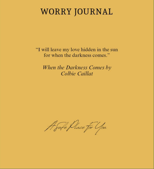 Friends/Family Worry Journal Cover
