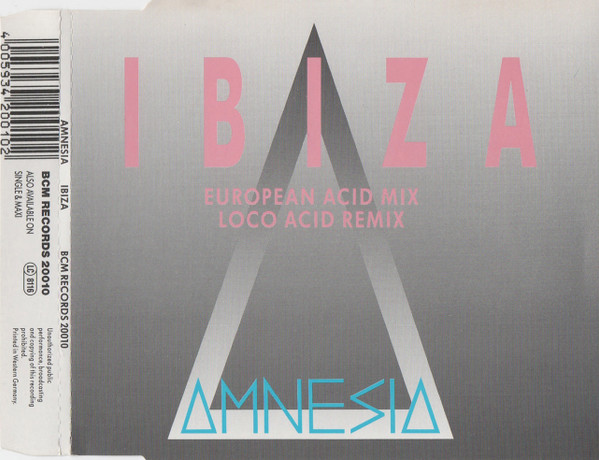 03/04/2023 - Amnesia – Ibiza (CD, Maxi-Single)(BCM Records – BCM 20010)  1988 R-8818805-1533298556-2668