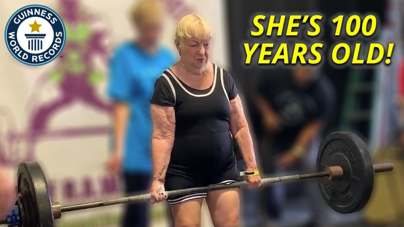Баба на 100 години е световна рекордьорка по вдигане на тежести