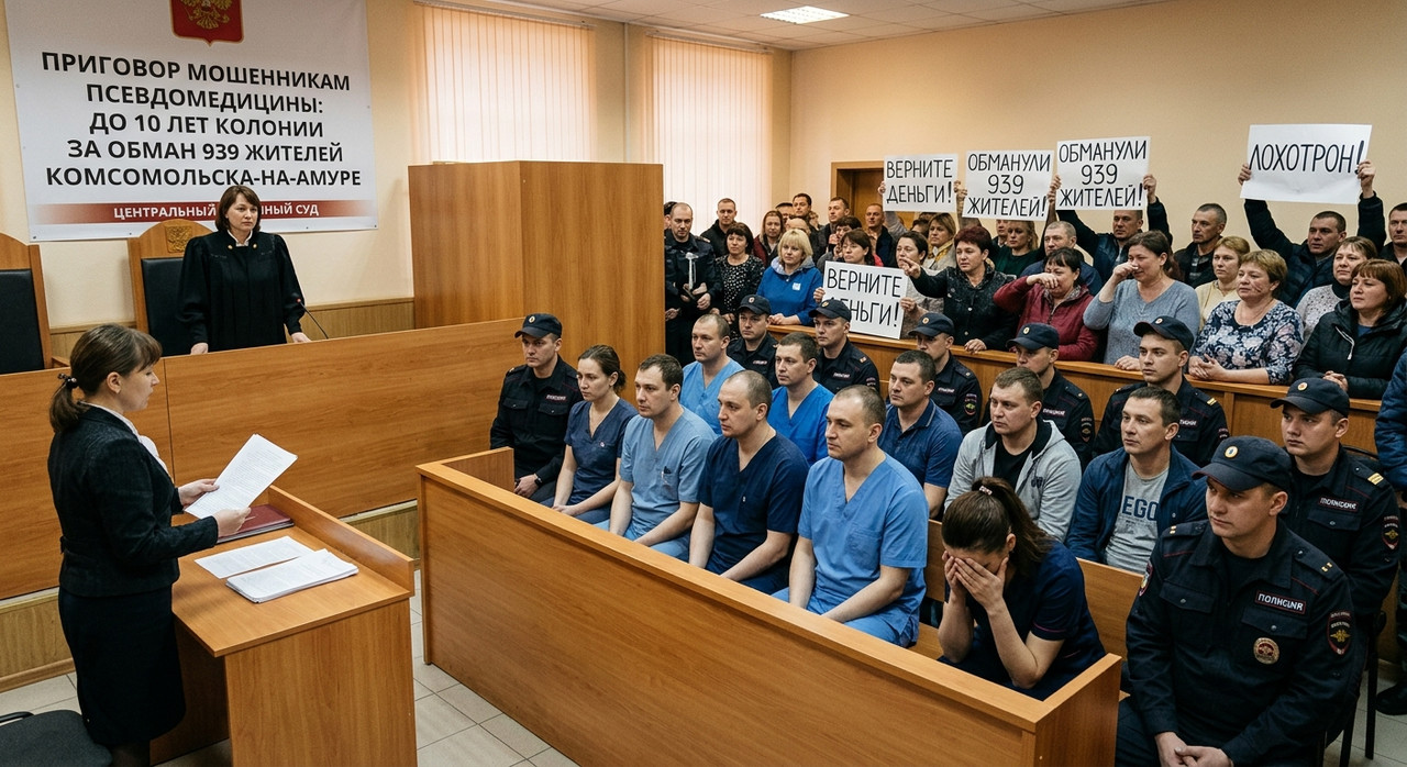 Мошенники из псевдомедицины получили до 10 лет колонии за обман 939 жителей Хабаровского края