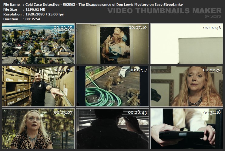 Cold Case Detective - S02E03 - The Disappearance of Don Lewis Mystery on Easy Street.mkv