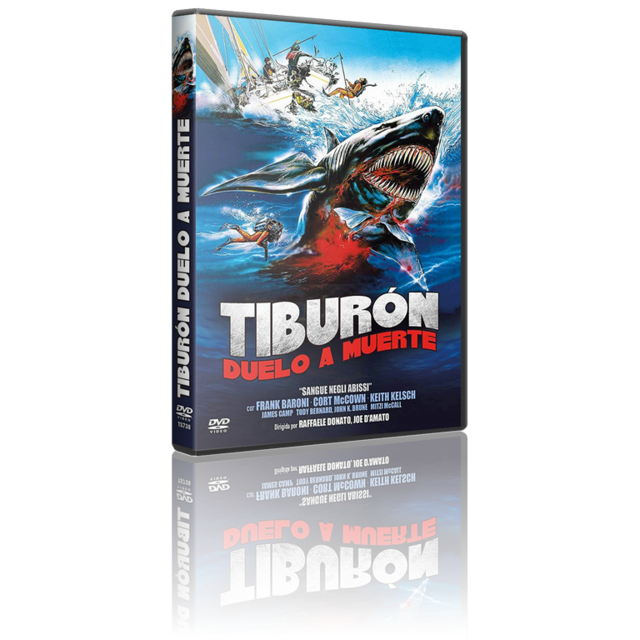 Portada - Tiburón, Duelo a Muerte [DVD5 Full][Pal][Cast/Ing/Ita][Sub:Cast][Terror][1990]