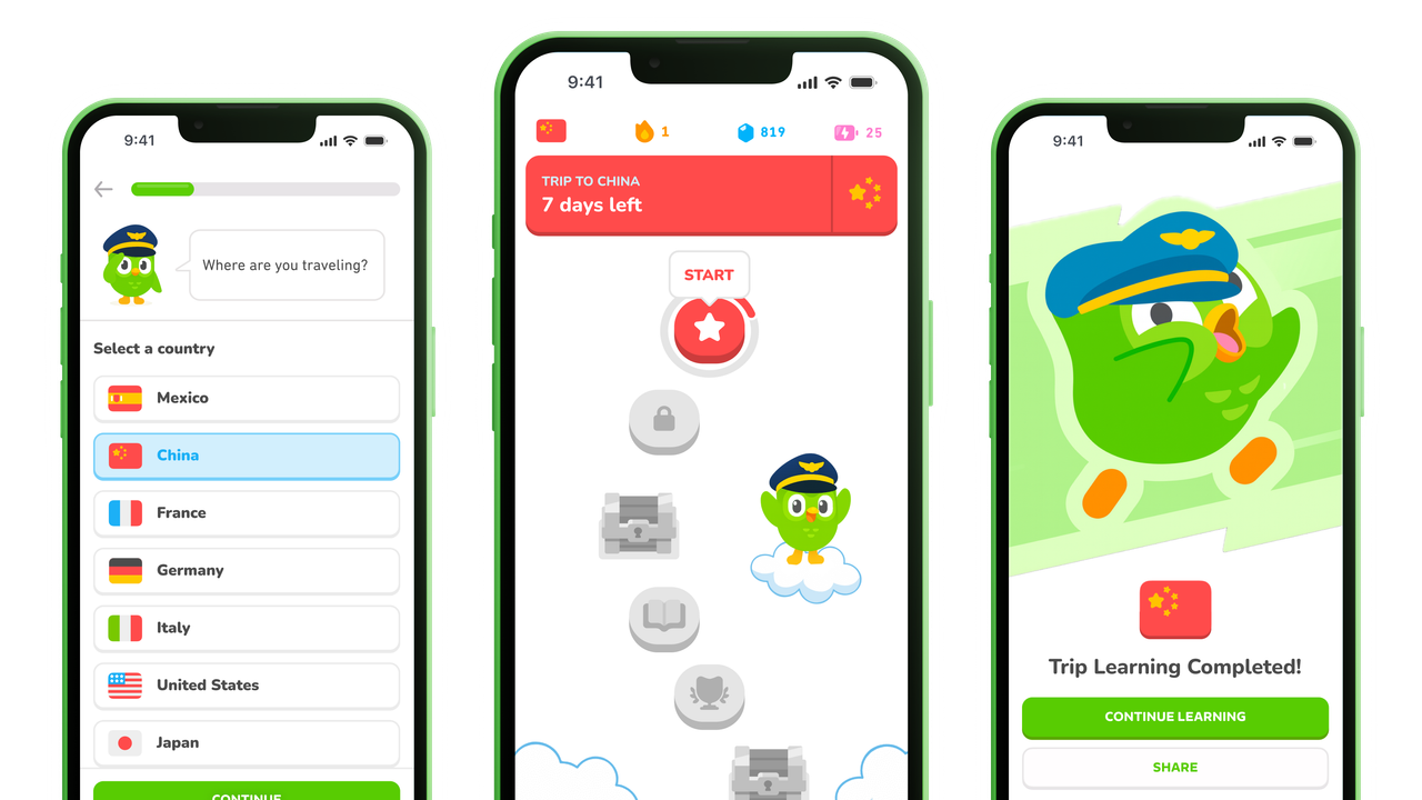 Duolingo Trips