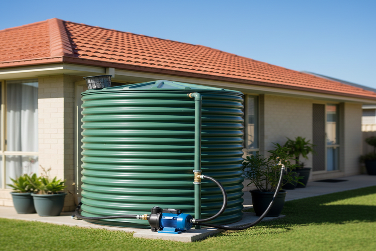 water pump for rainwater tank