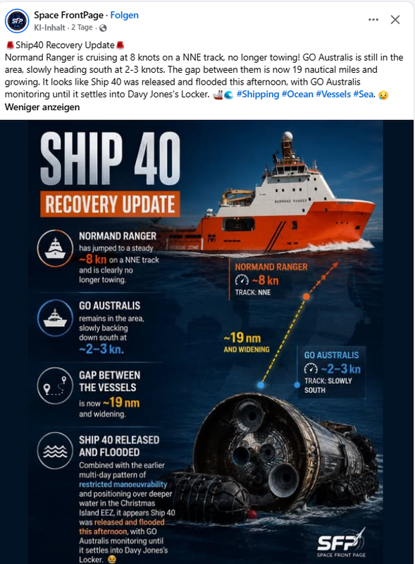 Bergung Starship 40