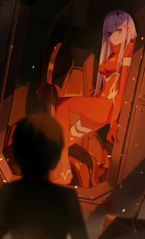 zero-two-and-hiro-darling-in-the-franxx-drawn-by-forte-277f4e
