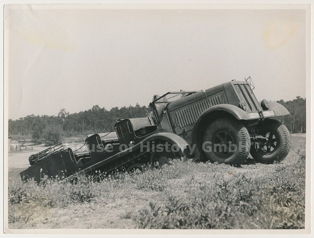Foto, Artillerie Lehr Regiment, Erprobung, 8to Halbkette, Zugmaschine (3)