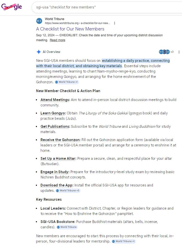 Checklist New Members
