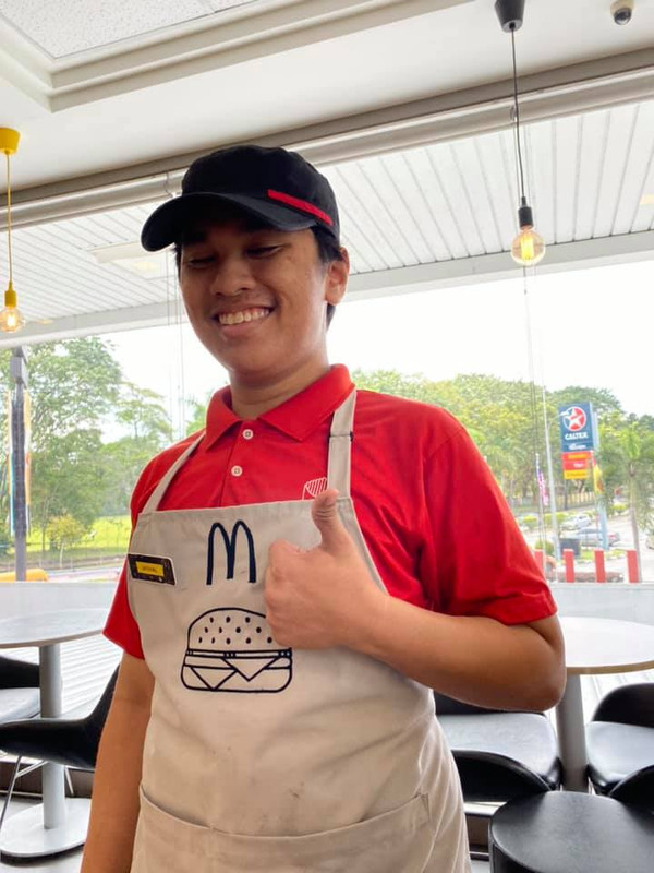 Pekerja Mcdonlads istimewa