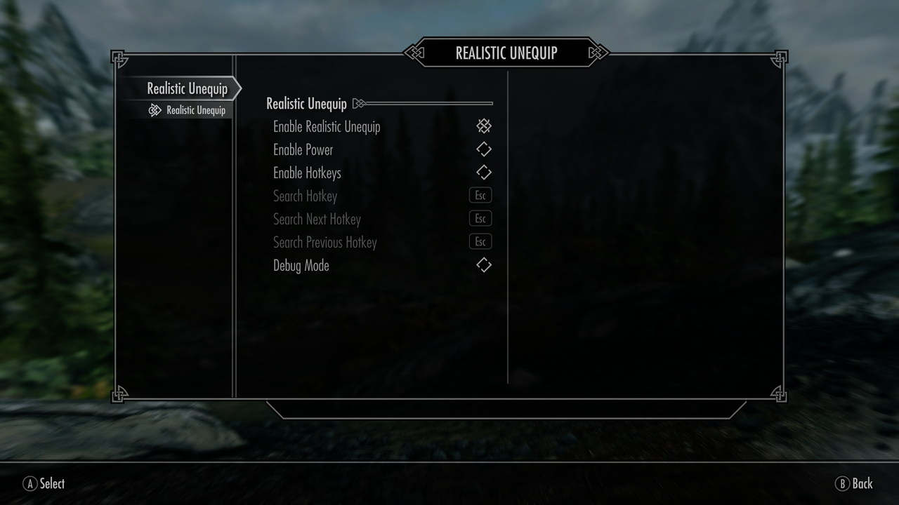 Realistic Unequip at Skyrim Special Edition Nexus - Mods and Community