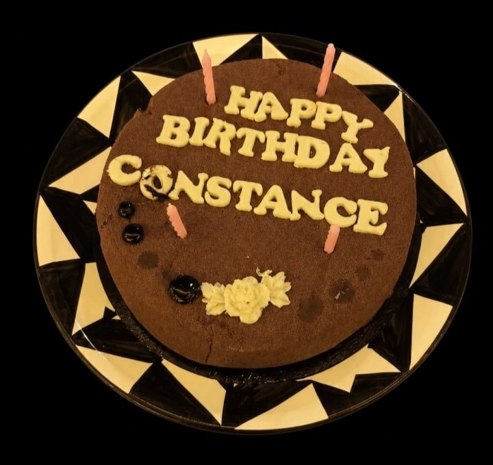 Custom Birthday Cake at Sunset Restaurant