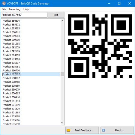 VovSoft Bulk QR Code Generator 1.2