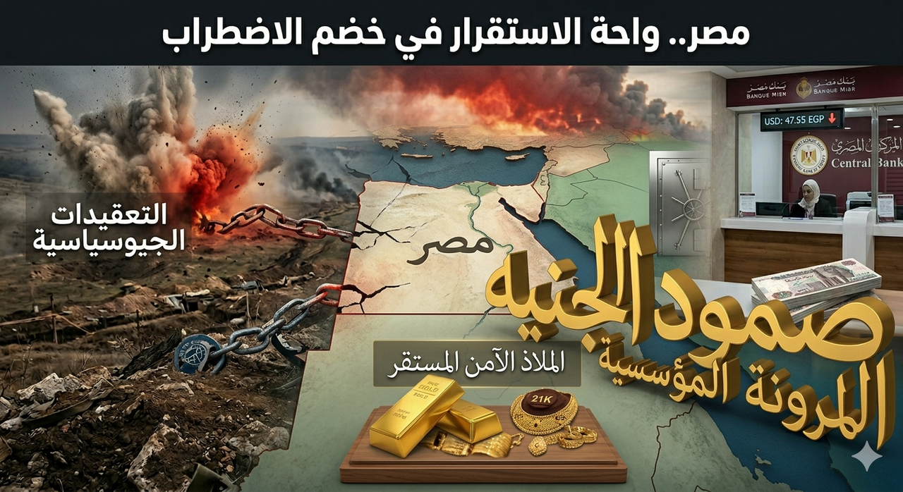 ملاذ الذهب وعواصف الإقليم: المعادلة الدبلوماسية الدقيقة للاقتصاد المصري