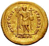 Glosario de monedas romanas. GLOBO IMPERIAL. 16