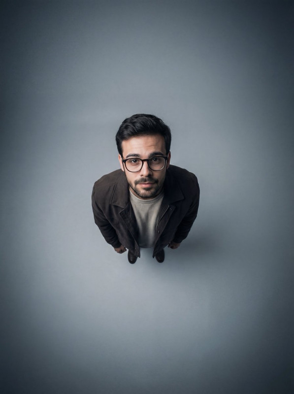 Overhead Minimalist Portrait
