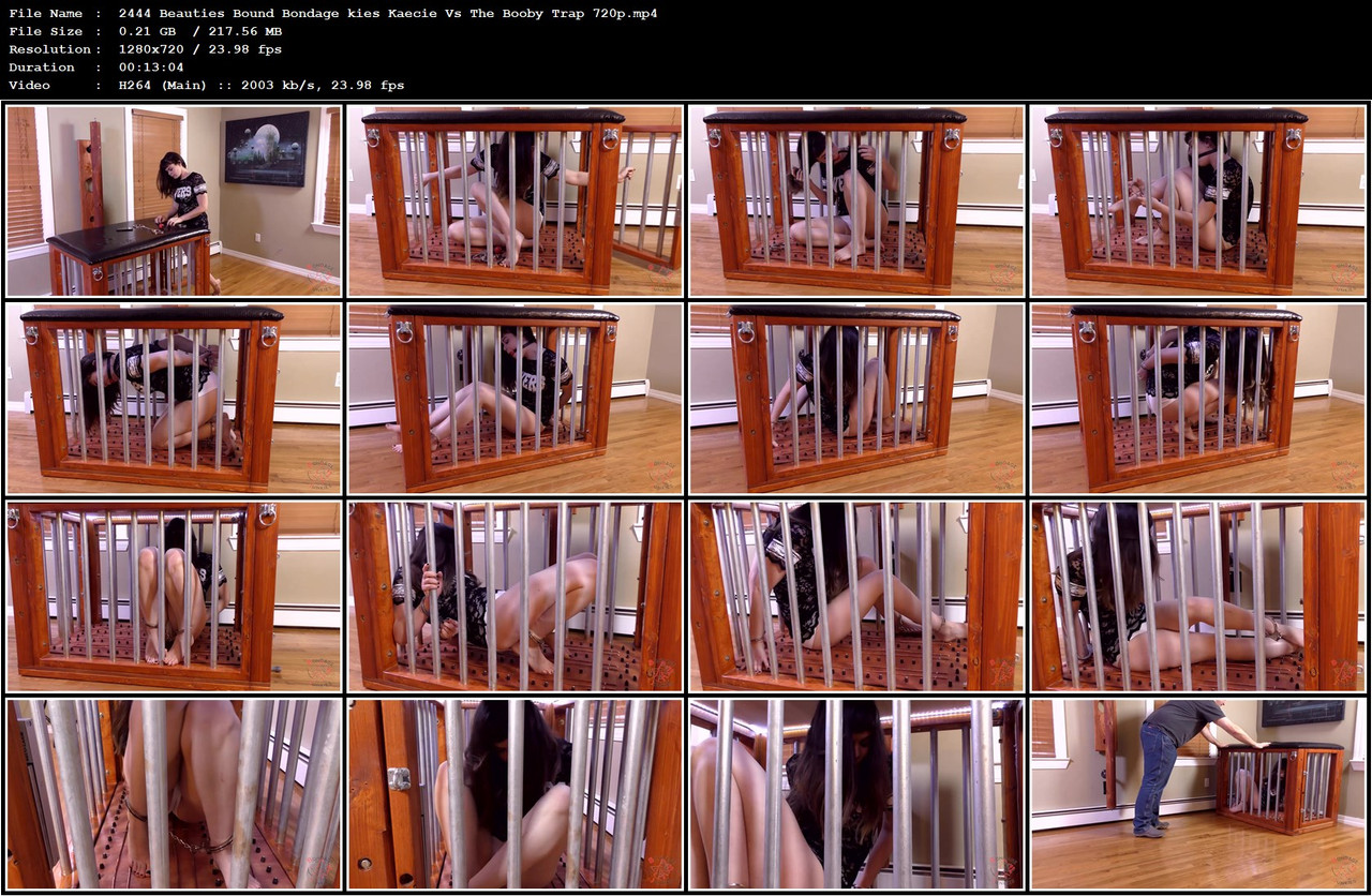 2444 Beauties Bound Bondage kies Kaecie Vs The Booby Trap 720p mp4