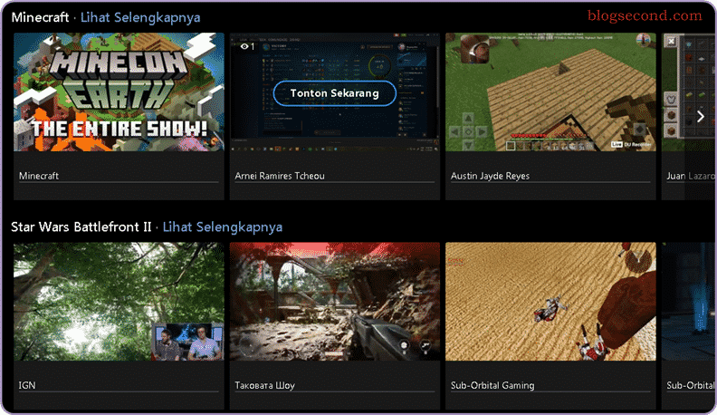 Tonton Live Streaming pada Facebook Gameroom