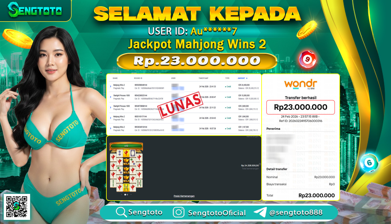BUKTI PEMBAYARAN SLOT MAHJONG WINS 2