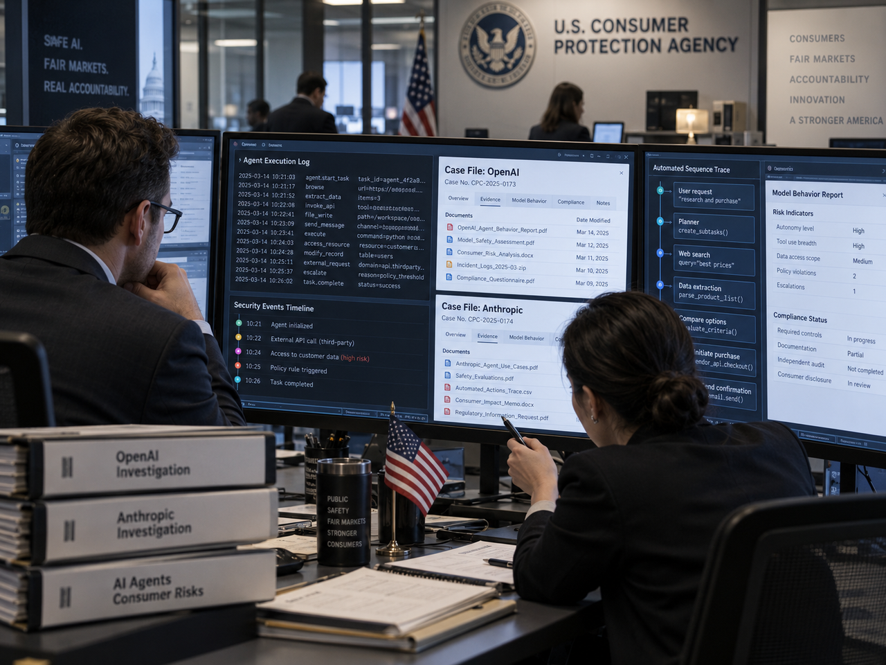 EUA abrem investigação sobre OpenAI e Anthropic por riscos de agentes de IA aos consumidores