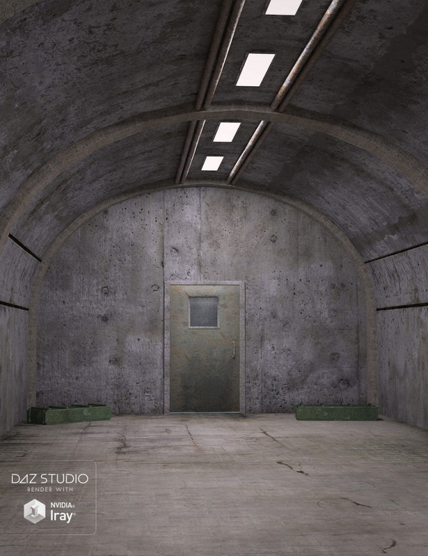 00 main bunker tunnel daz3d