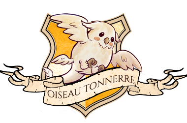 Everelle Flamel ℘ Coeur d'or et peau d'opaline .. Blason-Oiseau-tonnerre