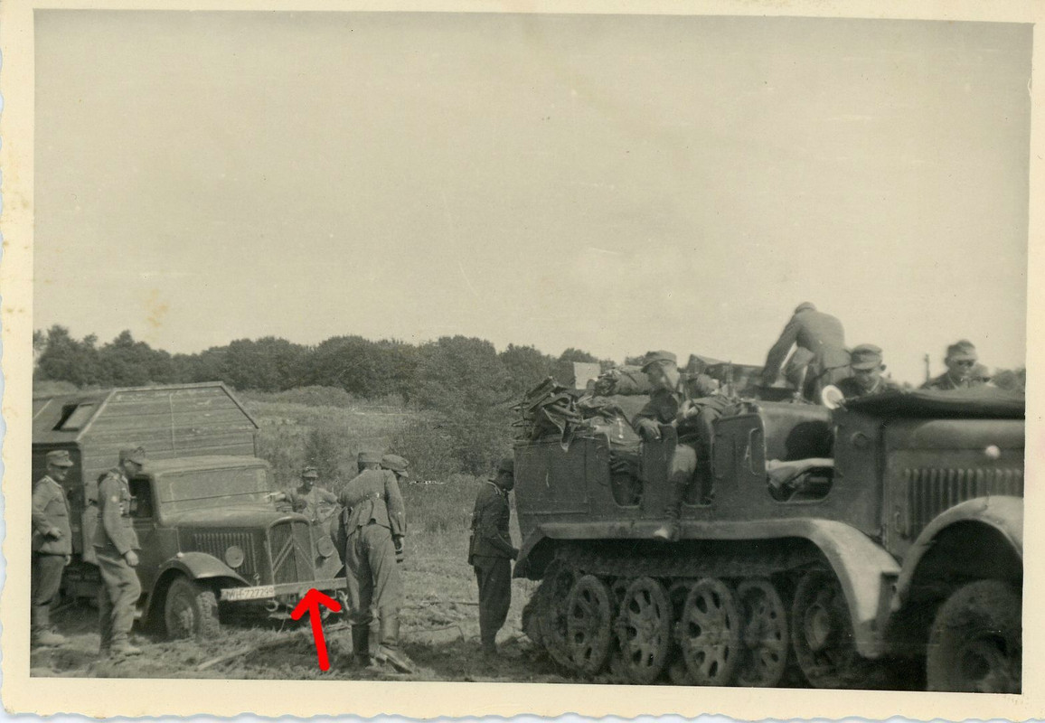 Russland Frankreich Beute Citroen PKW Auto Kübel