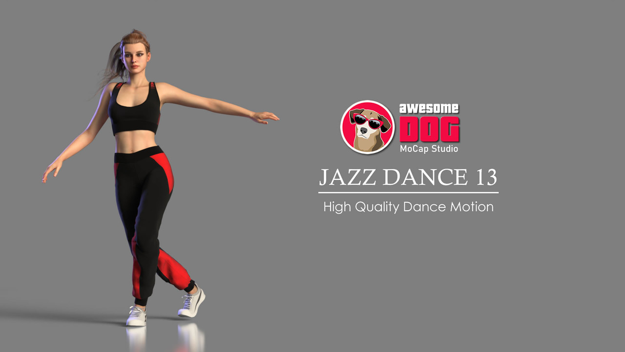 [ Reallusion Motion ] Jazz Dance 13 2024 - Free Daz 3D Models