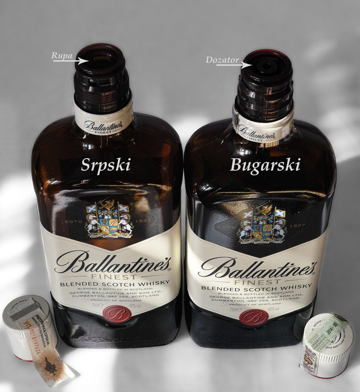 Ballantines, Srpski i Bugarski (spreda)