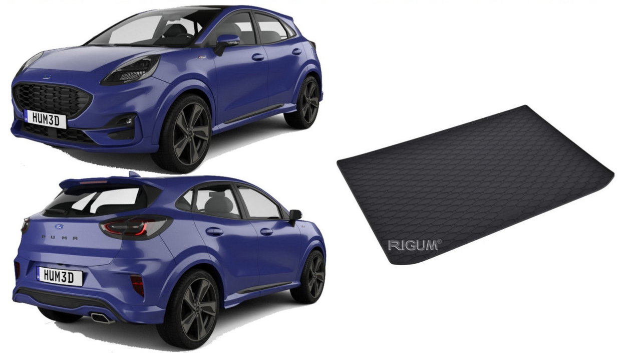 Tavita auto FORD Puma MHEV 2020-prezent, protectie portbagaj, Cri-Flo, din cauciuc 100%, compatibil cu autoturismul FORD Puma MHEV