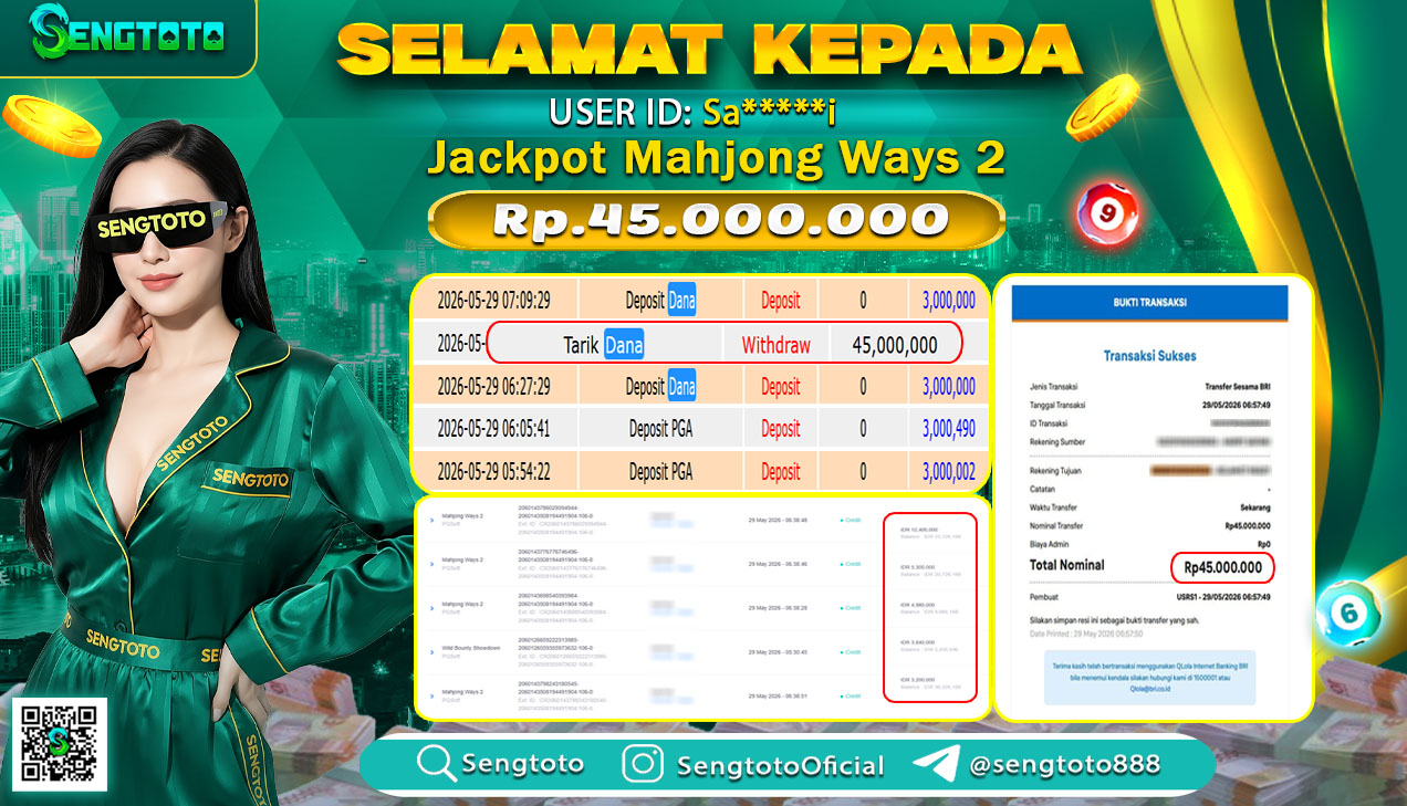 BUKTI PEMBAYARAN SLOT MAHJONG WAYS 2