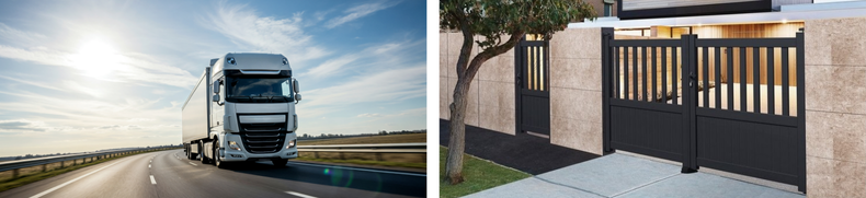 Portail battant aluminium
