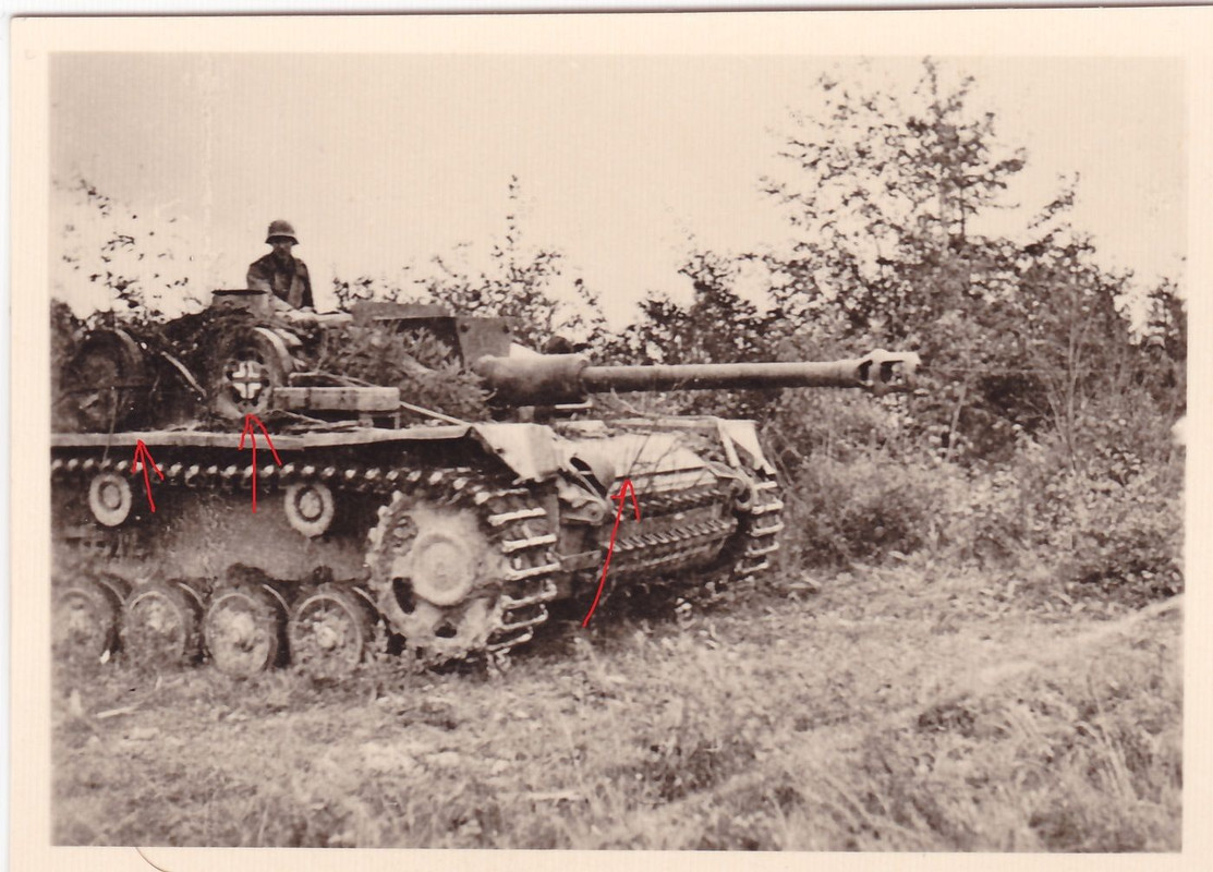 Sturmgeschütz Langrohr mit Kennung - Wappen Stug