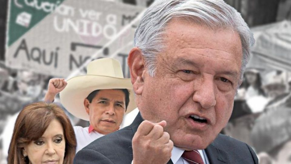 AMLO, en defensa de Pedro Castillo y Cristina Fernández... pero persigue al INE