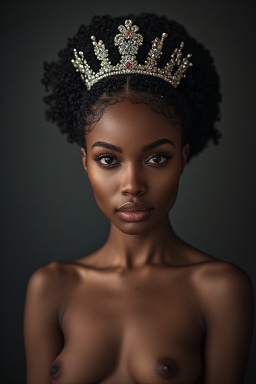 Naked-ebony-Queen-crown-soft-f-(22)