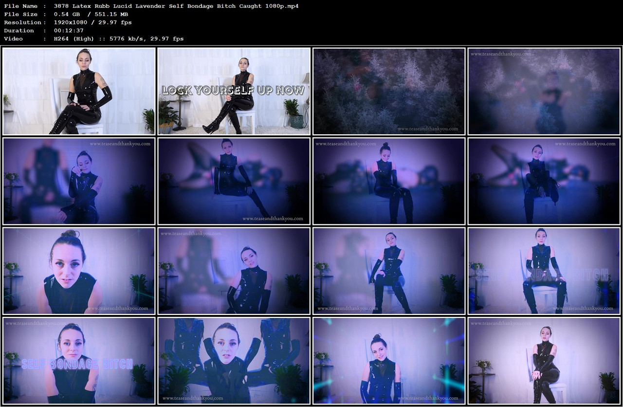 3878 Latex Rubb Lucid Lavender Self Bondage Bitch Caught 1080p mp4
