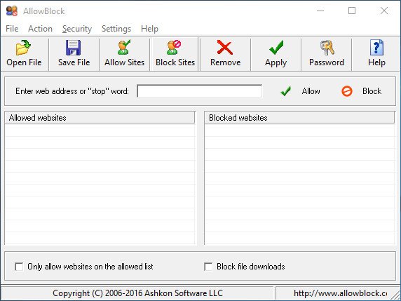 AllowBlock 2.18 AllowBlock 2.18
