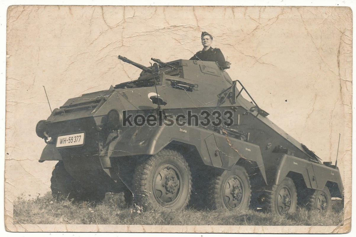 Foto schwerer Panzerspähwagen 8 Rad Panzer Wehrm