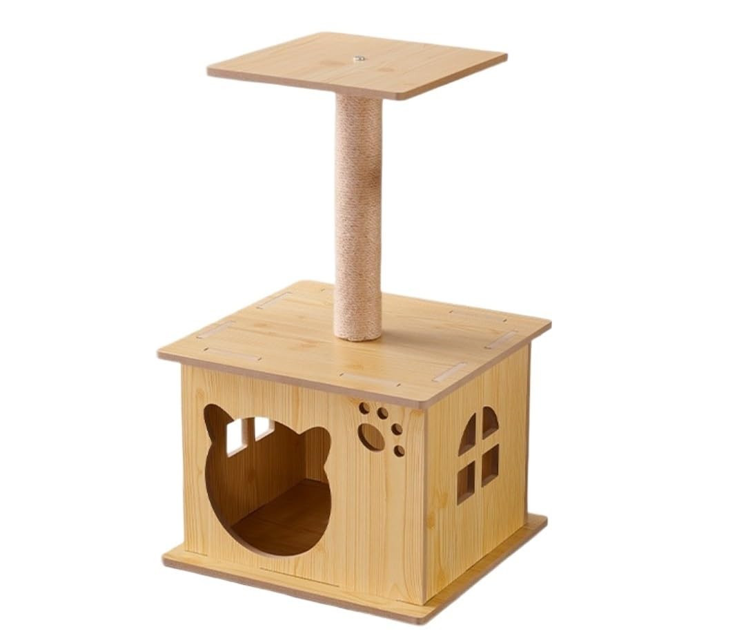 XDMINGY Cat Tree Tower Cat Condo Cat Tree for Indoor Cats Cat Scratching Post Cat Climbing Tower Cat