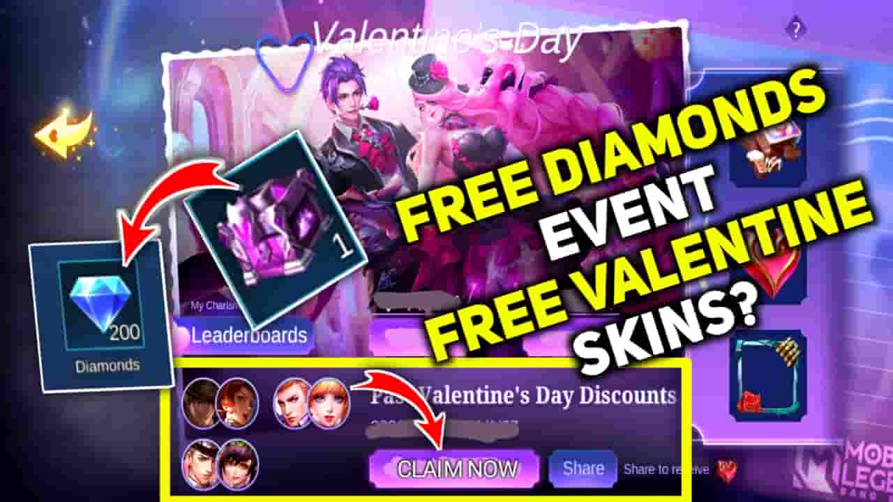 Venguard Coins and Upcoming Valentine 2021 Event Details mobile legends upcoming free diamonds event