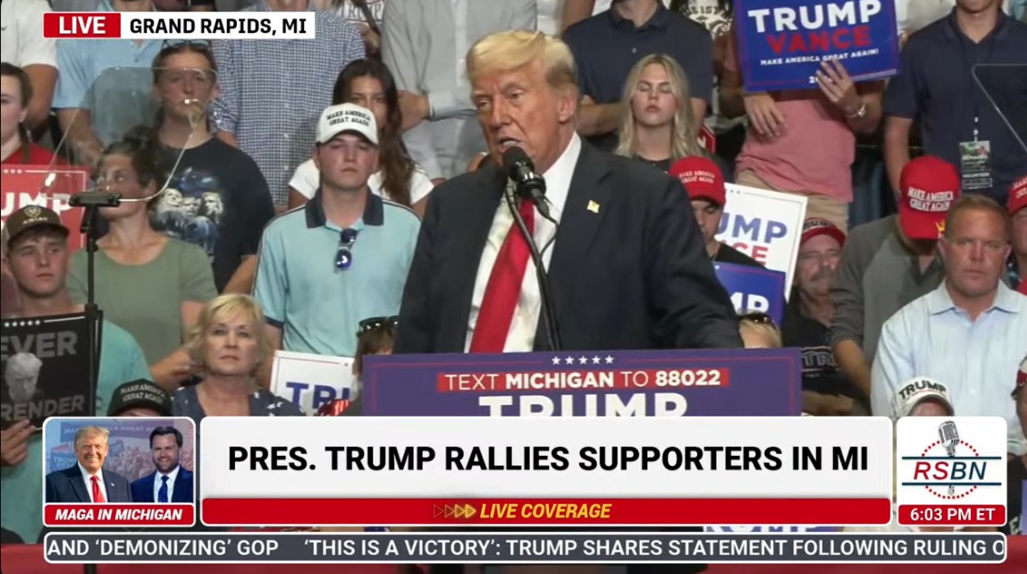 LIVE: PRESIDENT TRUMP AND JD VANCE HOLD MAJOR RALLY IN GRAND RAPIDS ...