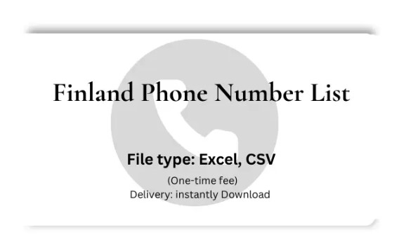 Finland Phone Number List 1 Million Cell Numbers