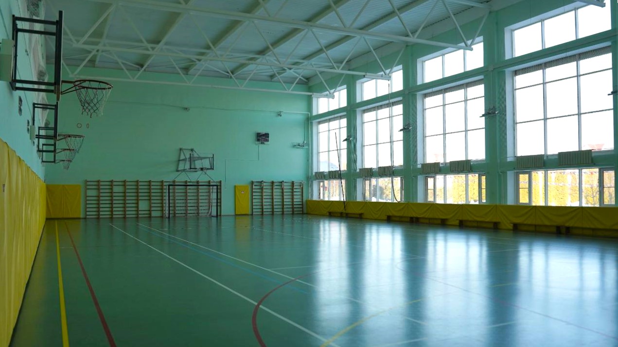 Оборудование спортивного зала лагеря Каралловец