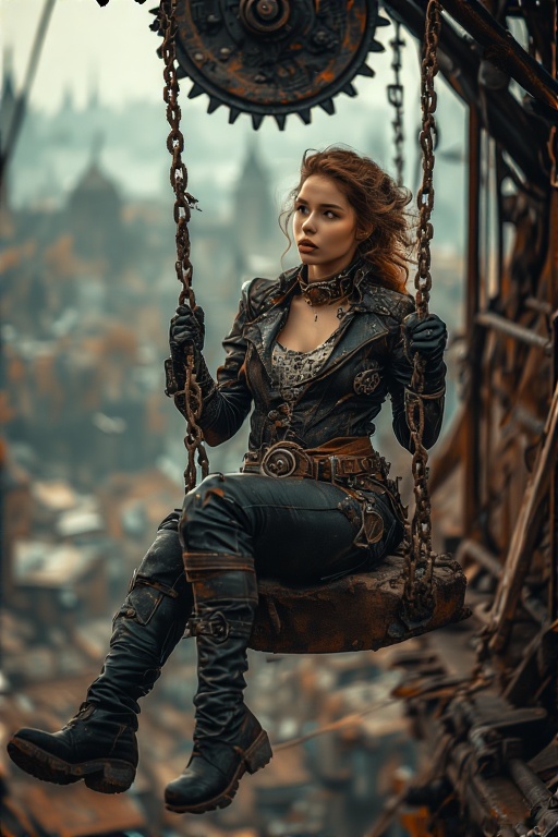 A-woman-seated-on-a-rusty-meta-25