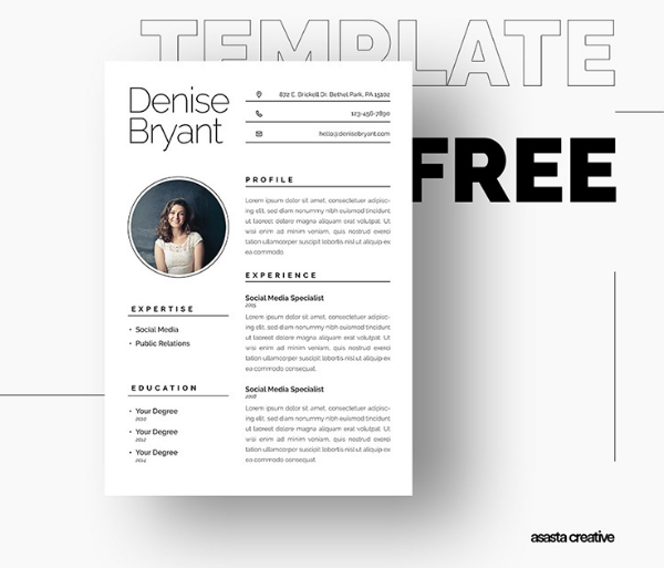 Syra | Free Resume Template by Fadhli Robbi