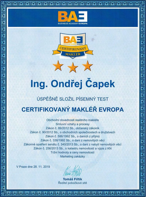 Certifikát