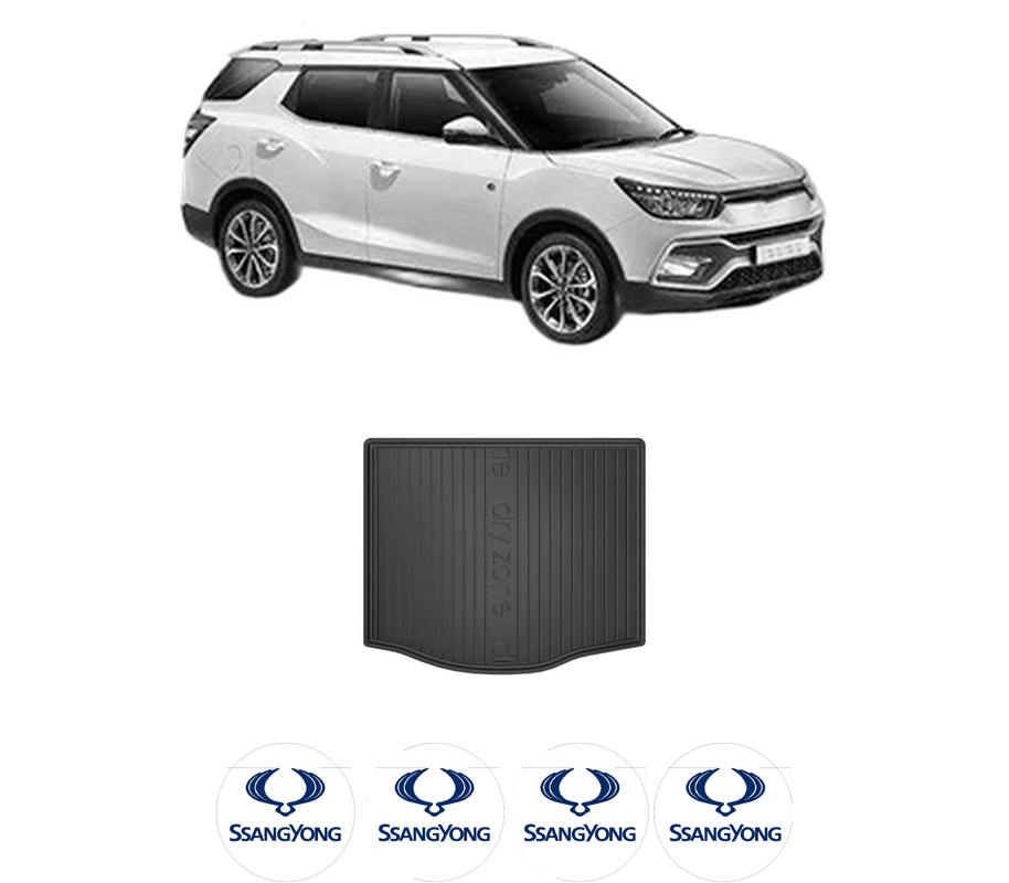 Tavita Portbagaj SSANGYONG XLV SUV din 2016, Protectie Portbagaj Auto, 4x Stickere auto cu SSANGYONG